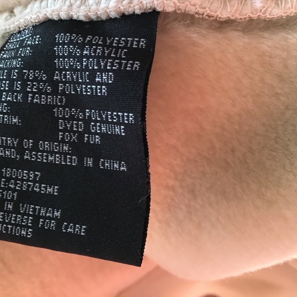 1 MADISON Women’s Shearling jacket with fur trimmed hood, size Large - Picture 9 of 10